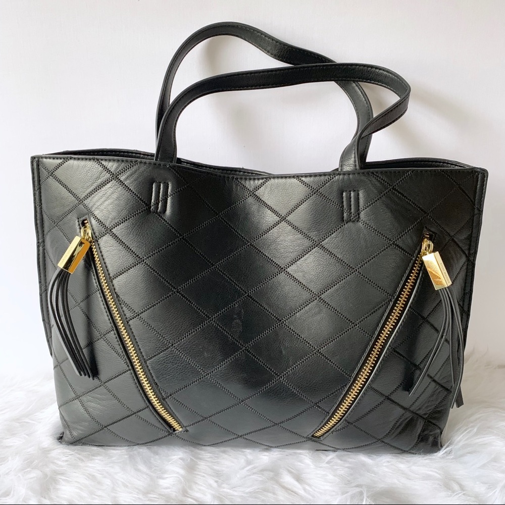 Steve Madden | Large Black Quilted Tote